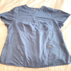 Grey’s Anatomy Mock Wrap scrub Top Ceil 2XL